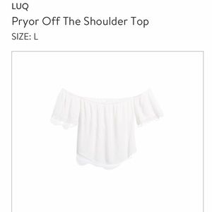 LUQ Pryor off the shoulder top